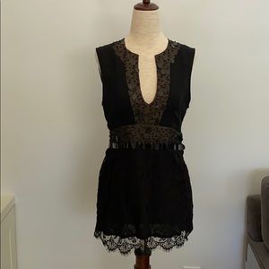 Nanette Lapore size 6 lace & beaded top